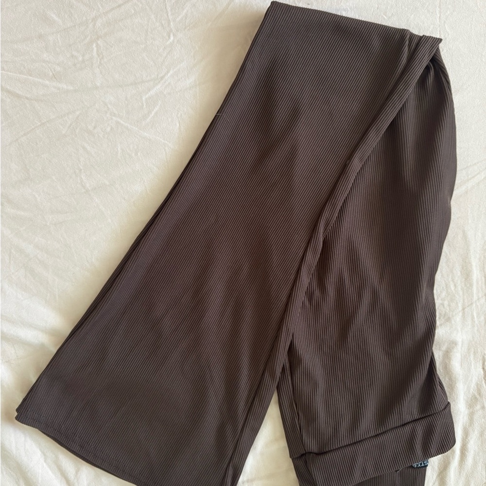 Brown Wide-Leg Pants